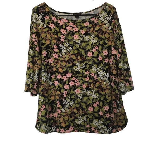 J. Jill Tops - J Jill Wearever Floral Top
